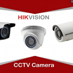 HikVision CCTV cameras in three styles with the logo at the top.