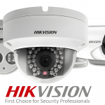 HikVision CCTV cameras showcasing different models with the brand logo below.